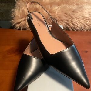 Chic Leather Slingbacks by Paolo size 11